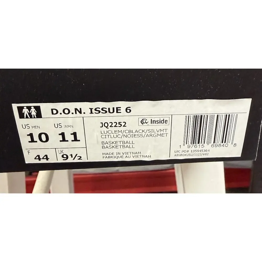 Men’s 10 Adidas D.O.N. Issue 6 Basketball Shoes